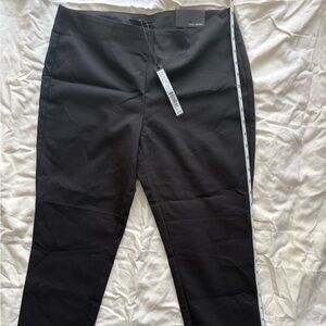 NWT Harve Benard Women's BLACK Pants Classic Side Zip Ankle Length Pants, Sz 6